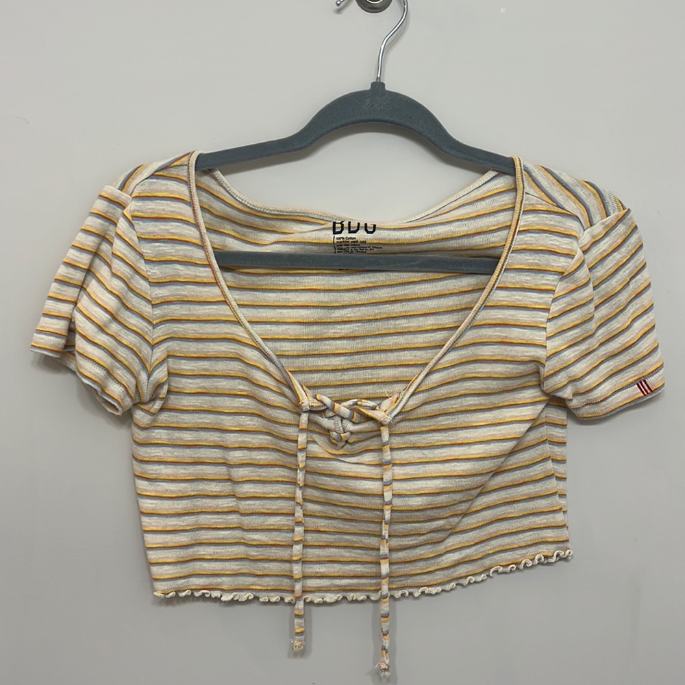 Urban Outfitters BDG striped cropped top